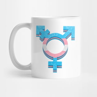 Transgender symbol in flag colors of LGBTQ Pride Mug